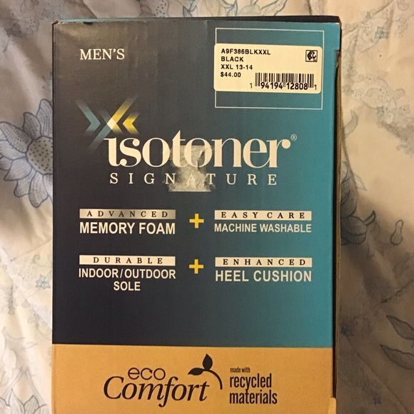 Isotoner Men's Black Slip-On Loafers - Picture 3 of 6